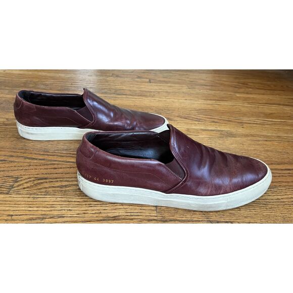 COMMON PROJECTS Maroon Slip On Loafer Shoes  Mens Size EU 44 US 11 - Picture 3 of 9